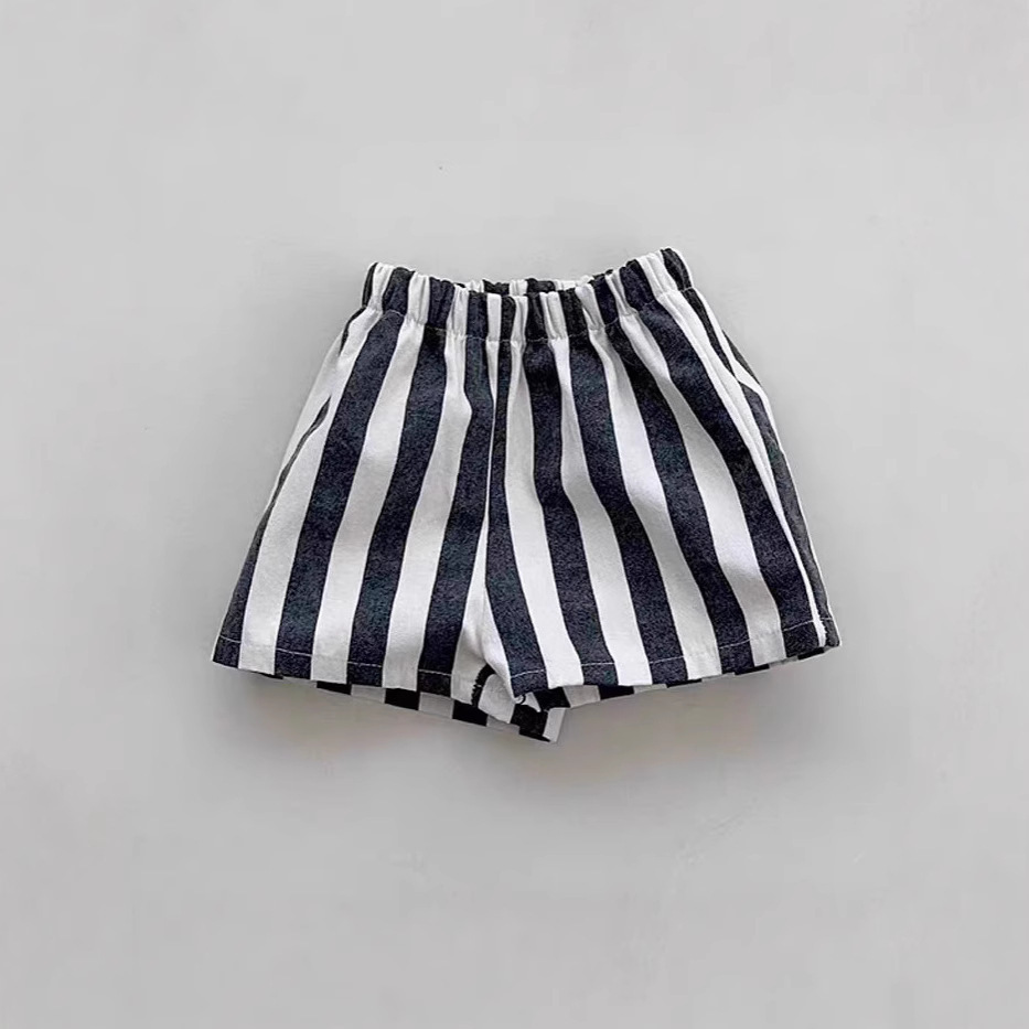 Baby Vertical Striped Loose Shorts
