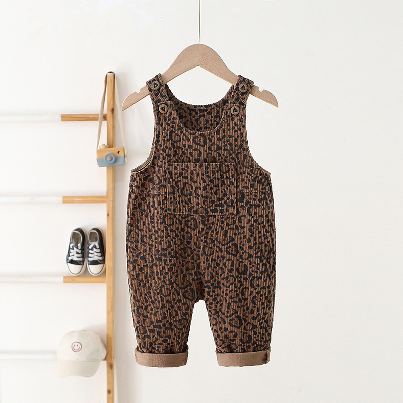 Baby Toddler Leopard Print Overalls