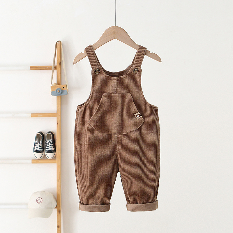Baby Toddler Solid Color Overalls