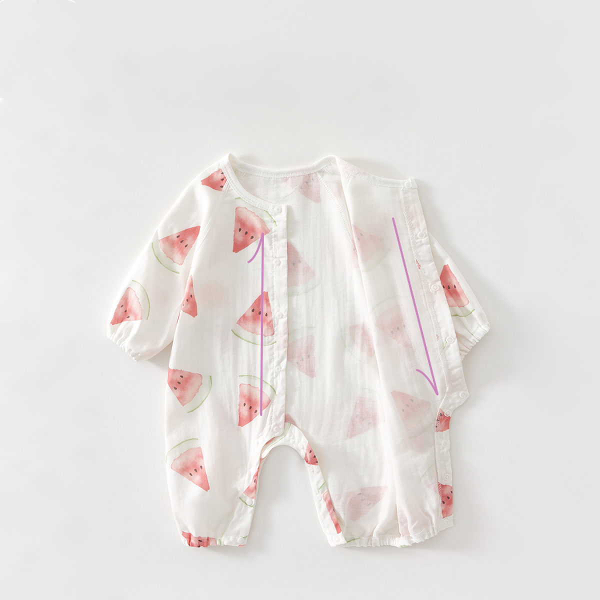 Baby Watermelon Cotton Romper