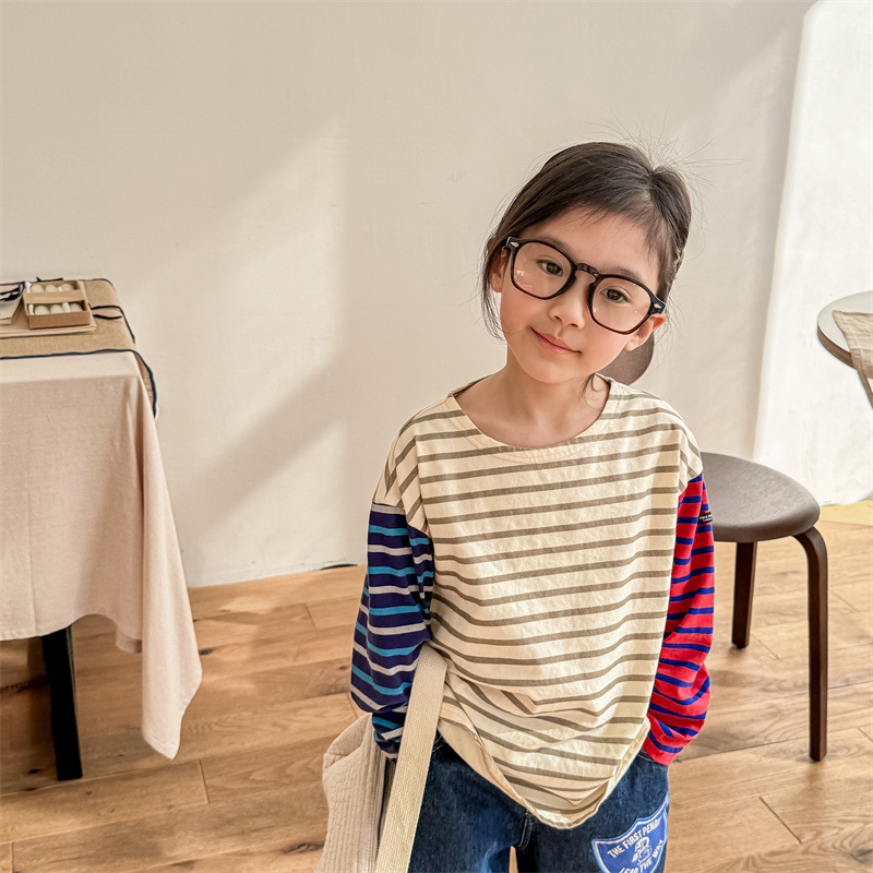 Toddler Contrast Striped T-shirt T-shirt