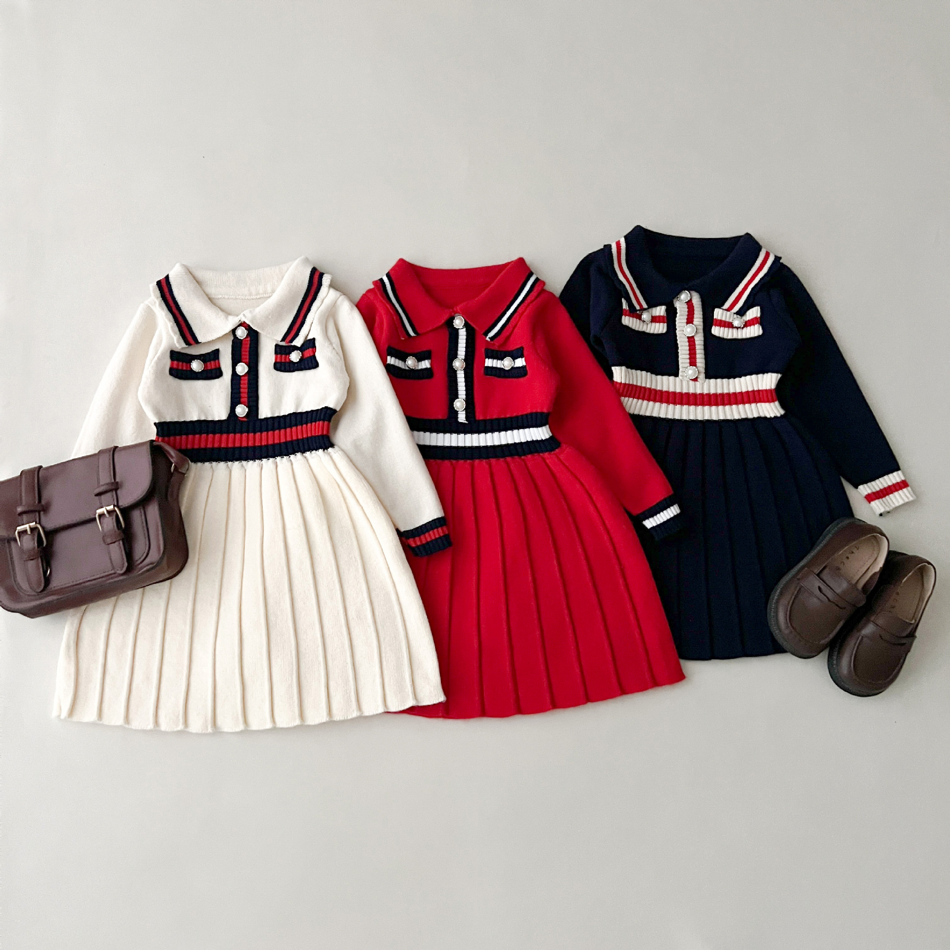 Toddler Girl Polo Collar Dress