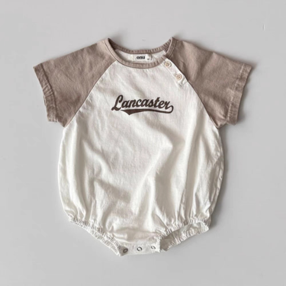 LANCASTER Baby Contrast Sleeves Bodysuit