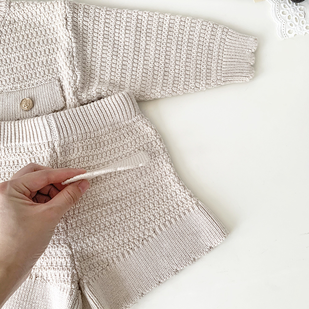 Baby Toddler Girl Cardigan and Skirt Knitting Set