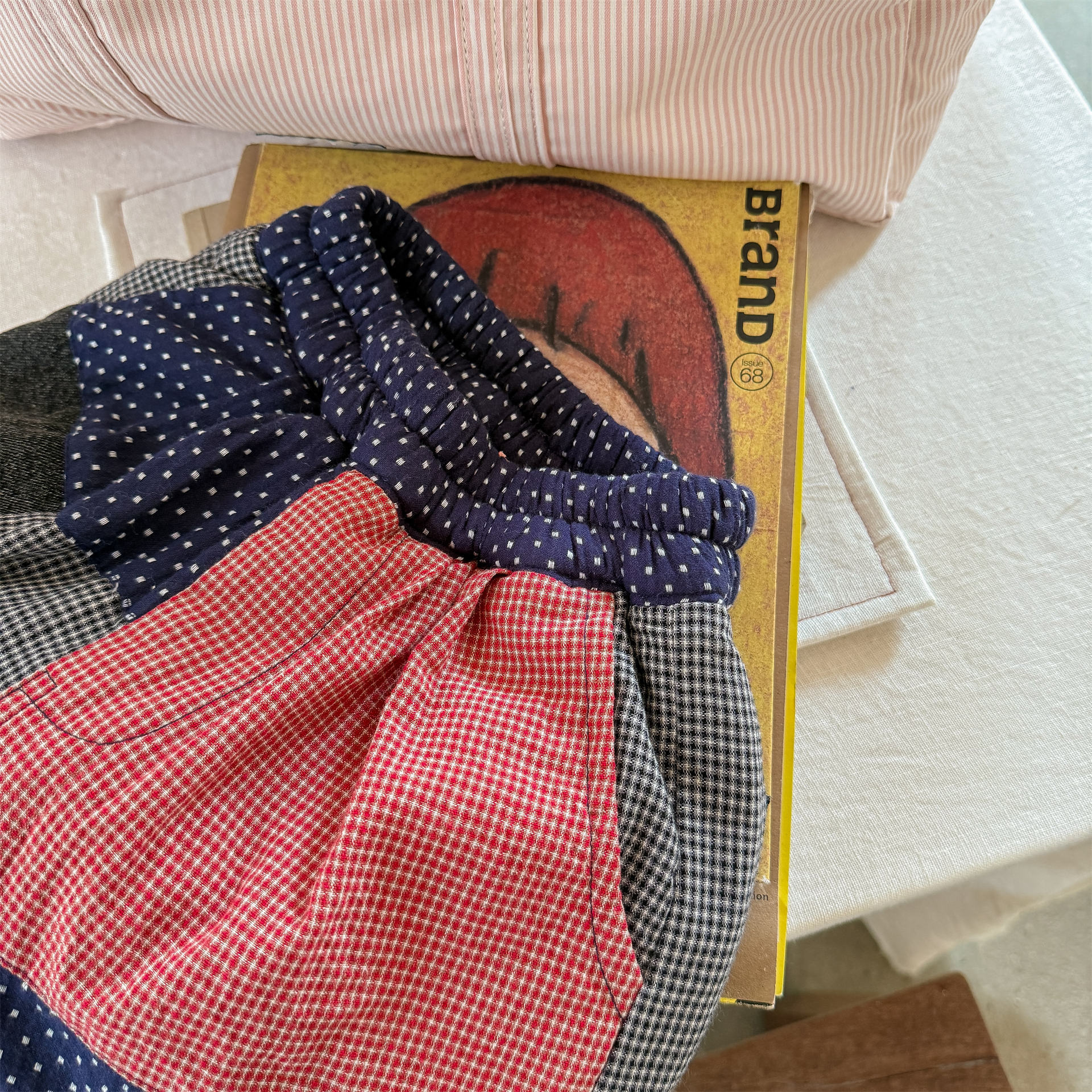 Kids Warm Patchwork Casual Pants