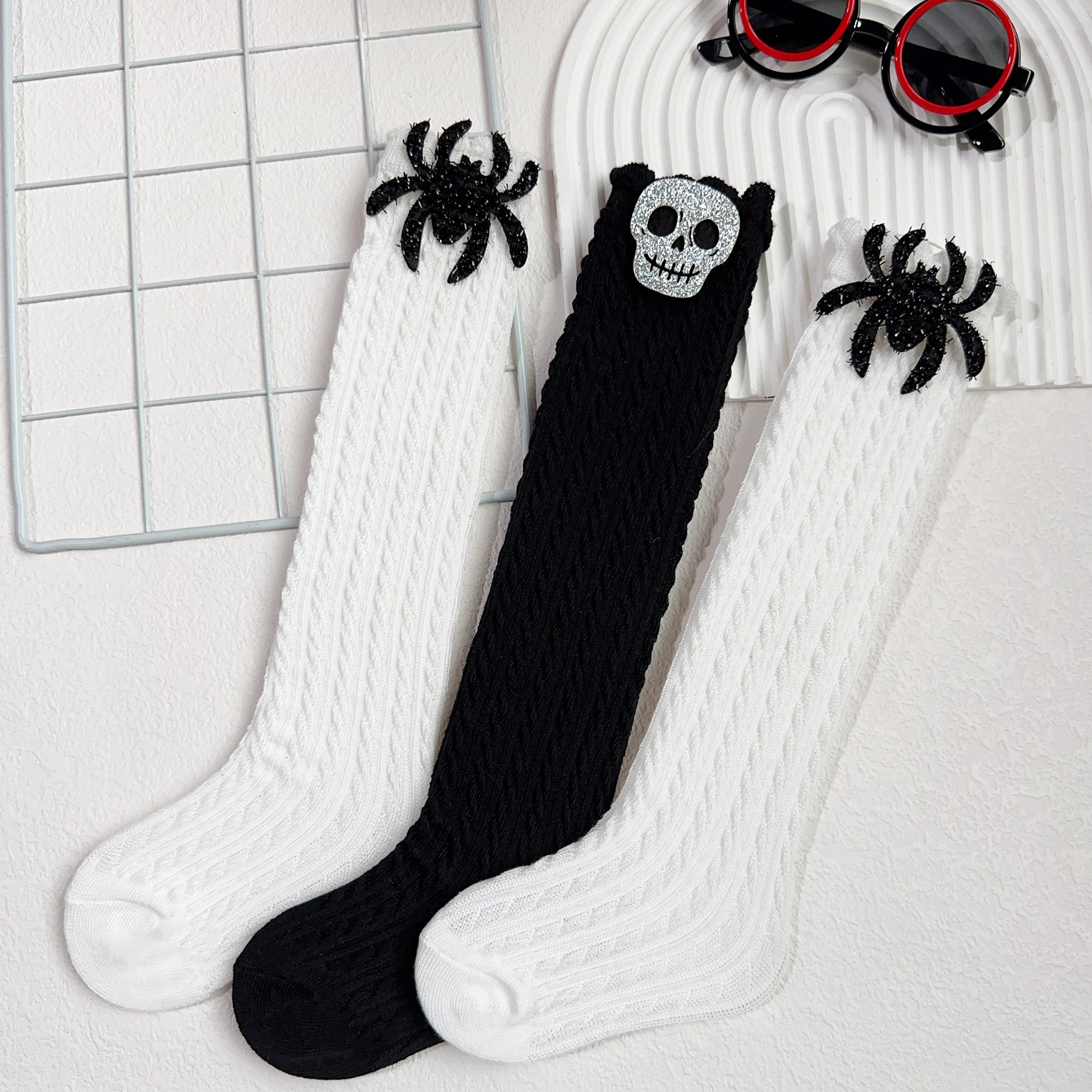 Toddler Halloween Spider Socks