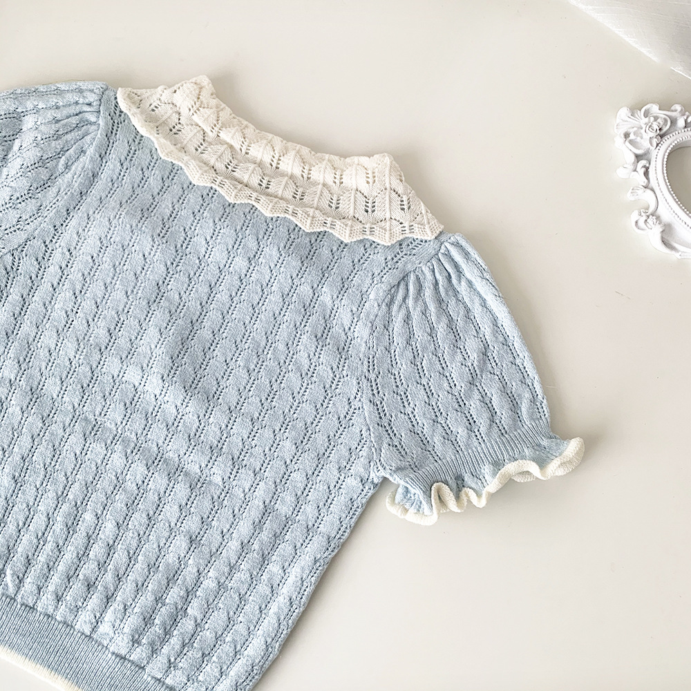 Baby Toddler Girl Lapel Sweater