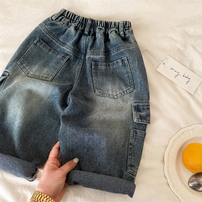 Toddler Pocket Blue Denim Pants