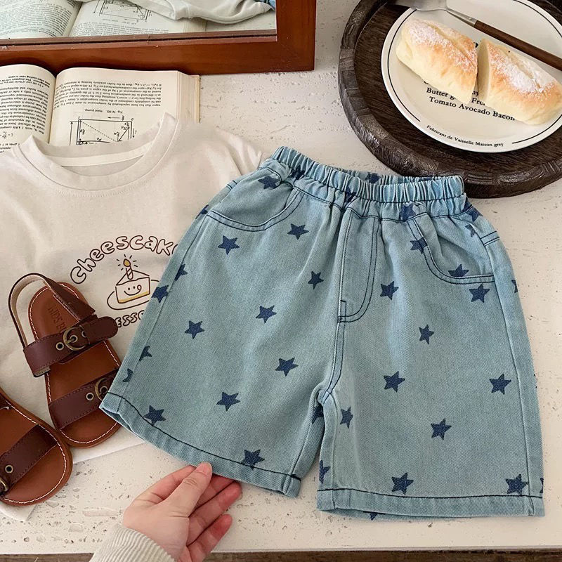 Toddler Boy Star Denim Shorts