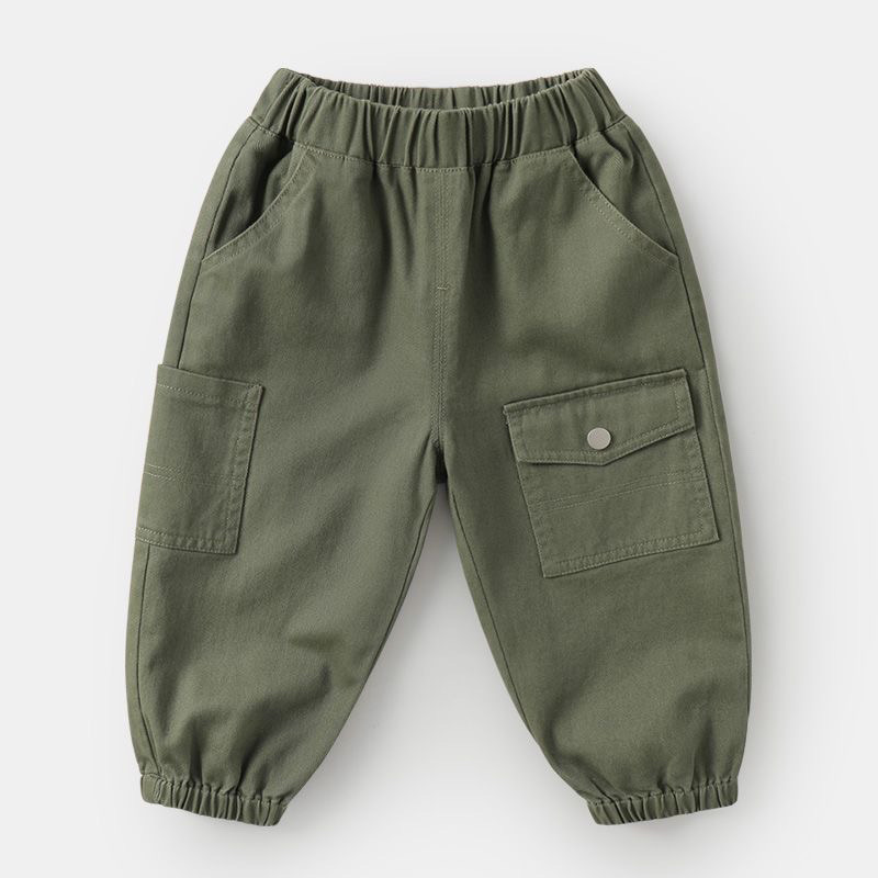 Toddler Solid Color Cargo Pants