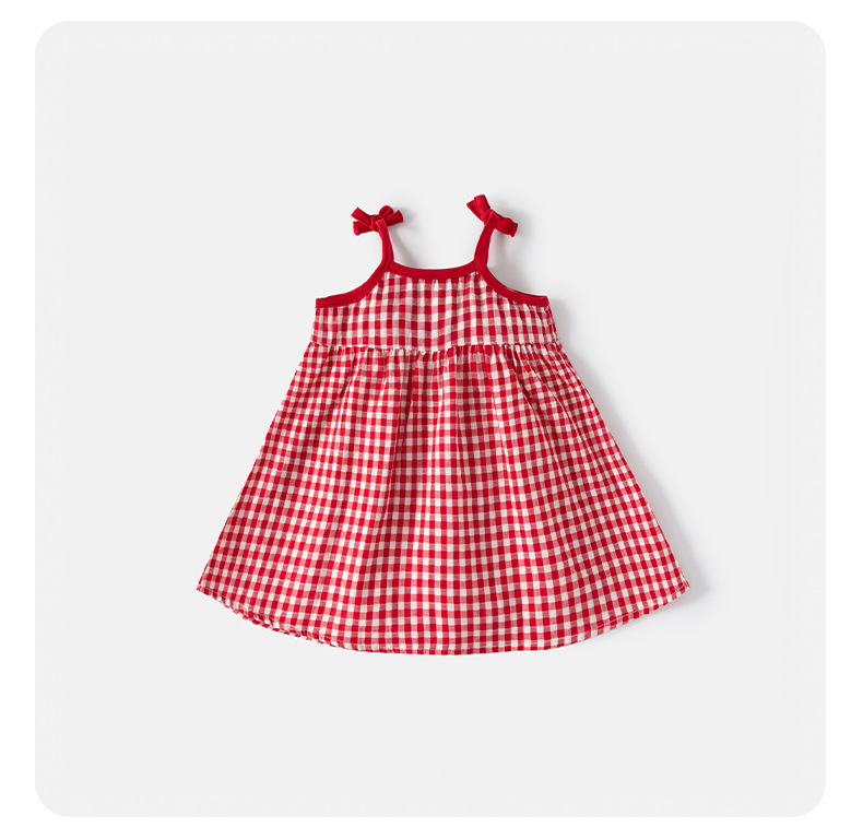Baby Girl Strawberry Check Dress