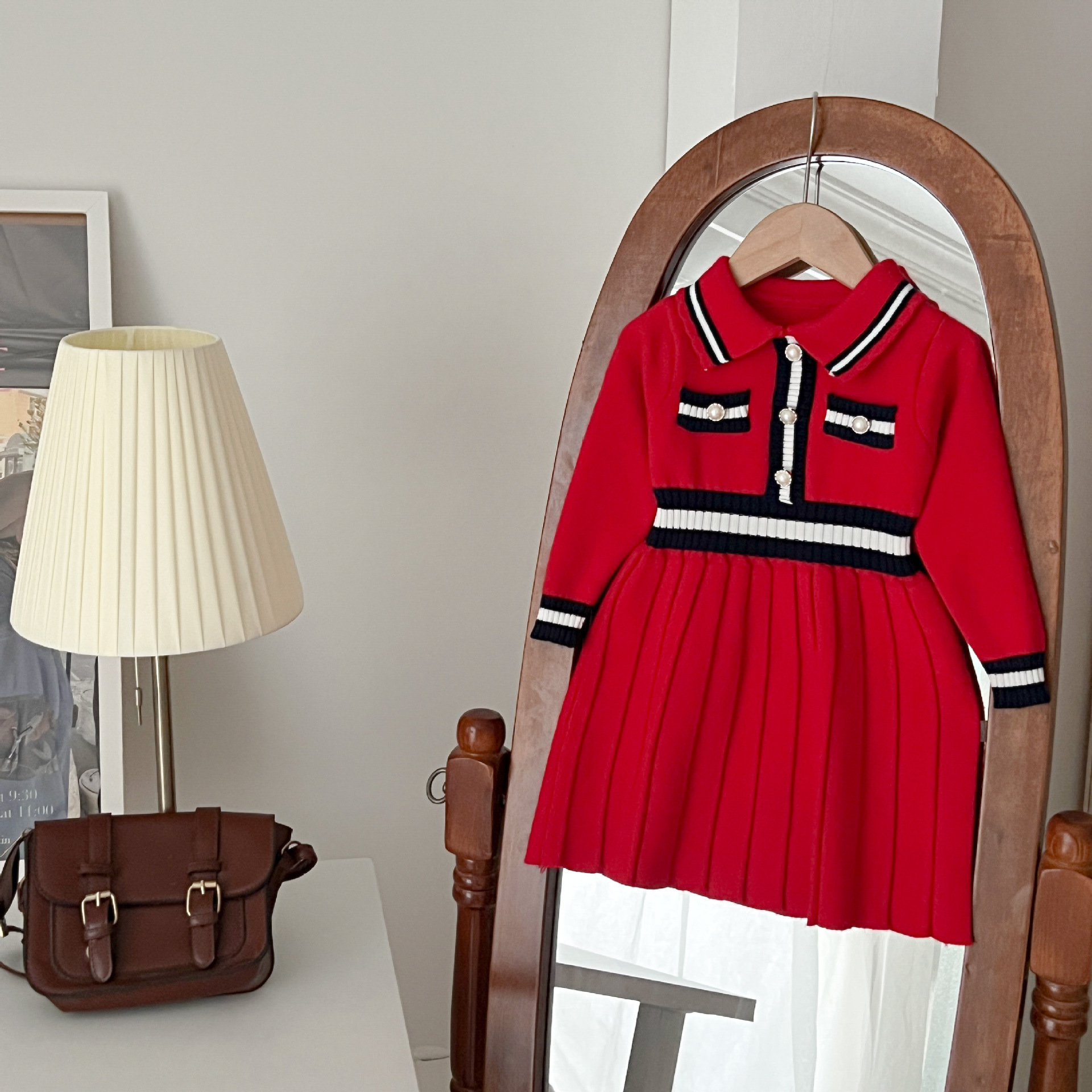 Toddler Girl Polo Collar Dress