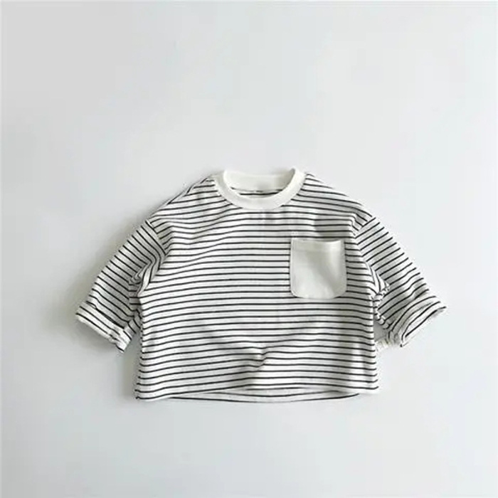 Toddler Striped Base Layer Simple T-Shirt
