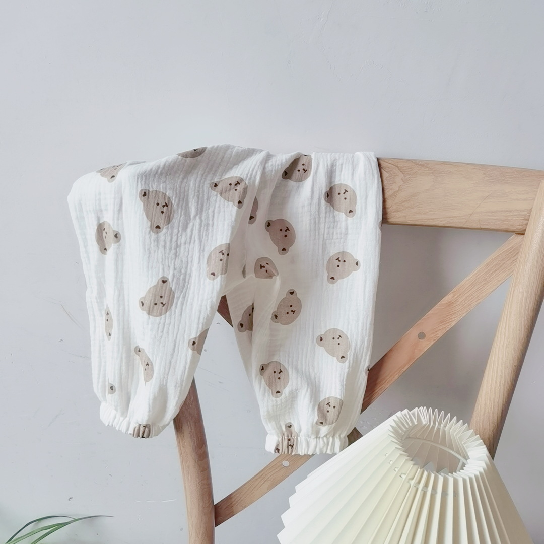 Baby Bear Florals Smile Face Pants
