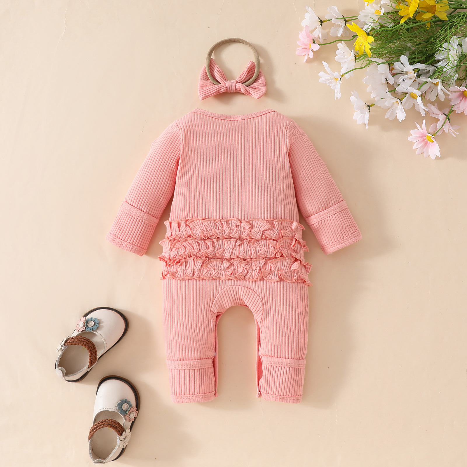 Baby Newborn Carrot Embroidery Onesie