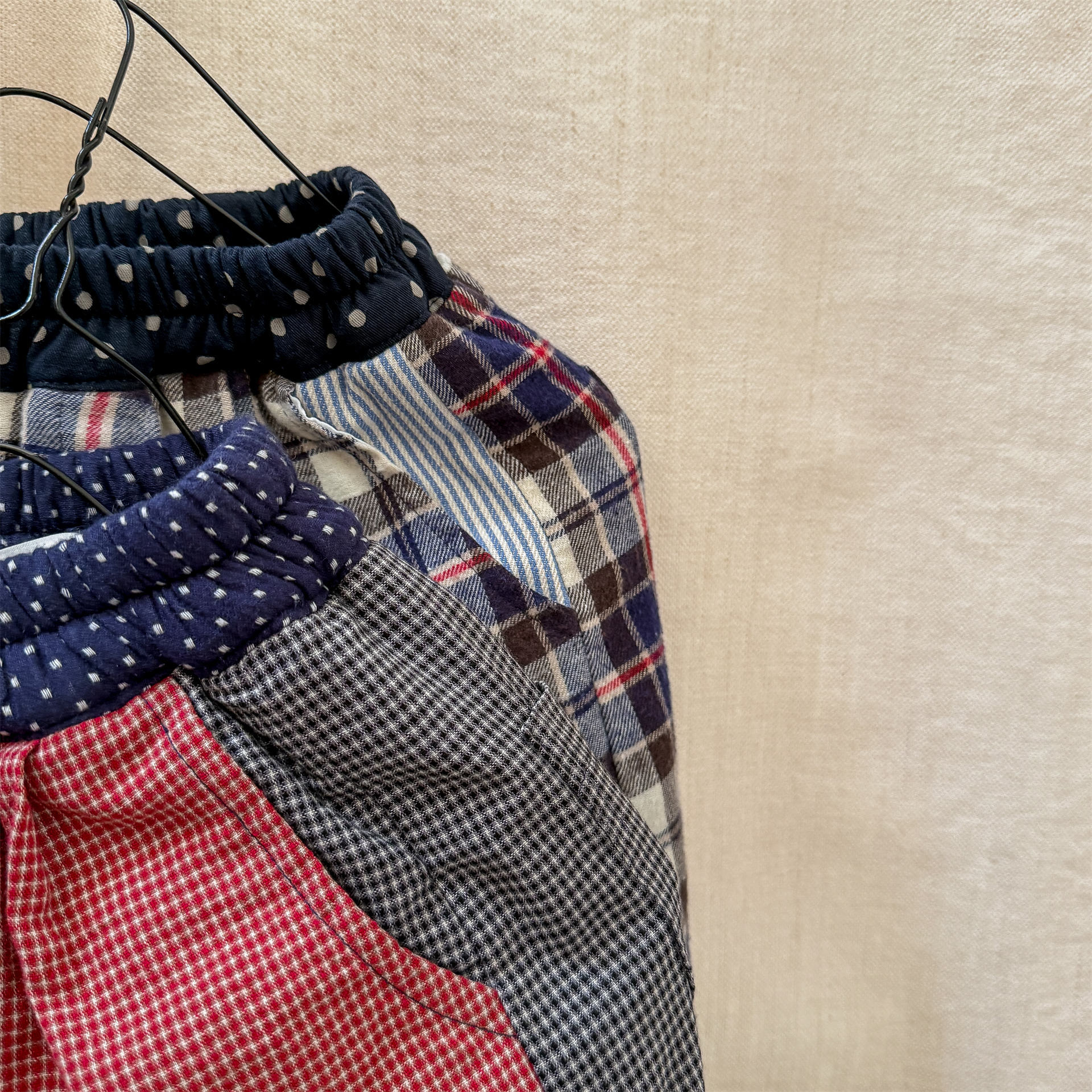 Kids Warm Patchwork Casual Pants