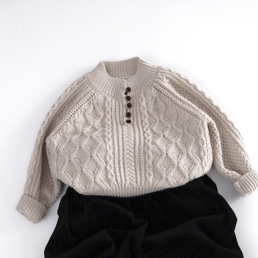 Kid Woven Turtleneck Sweater