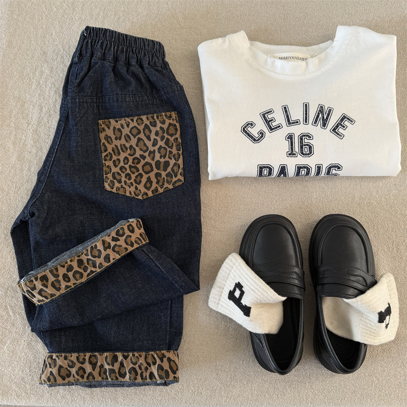 Toddler Boy Leopard Print Jeans