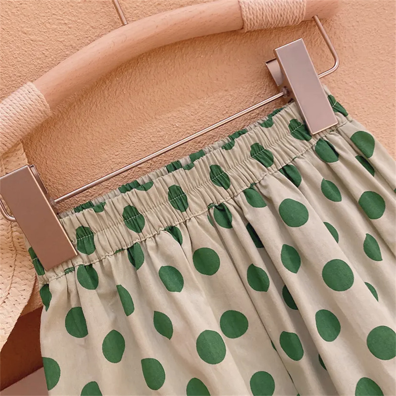 Toddler 2-Piece Green Dots Set with Hat