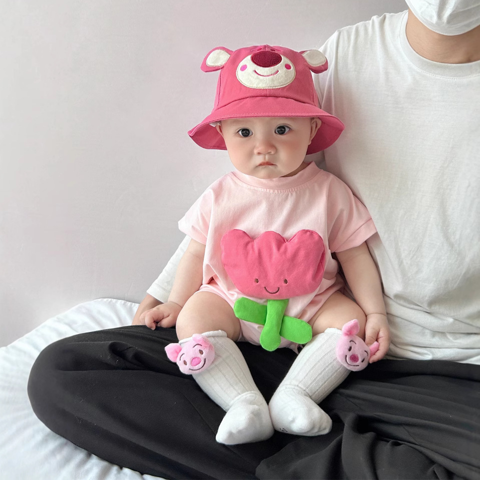 Baby Animal Flower Bodysuit