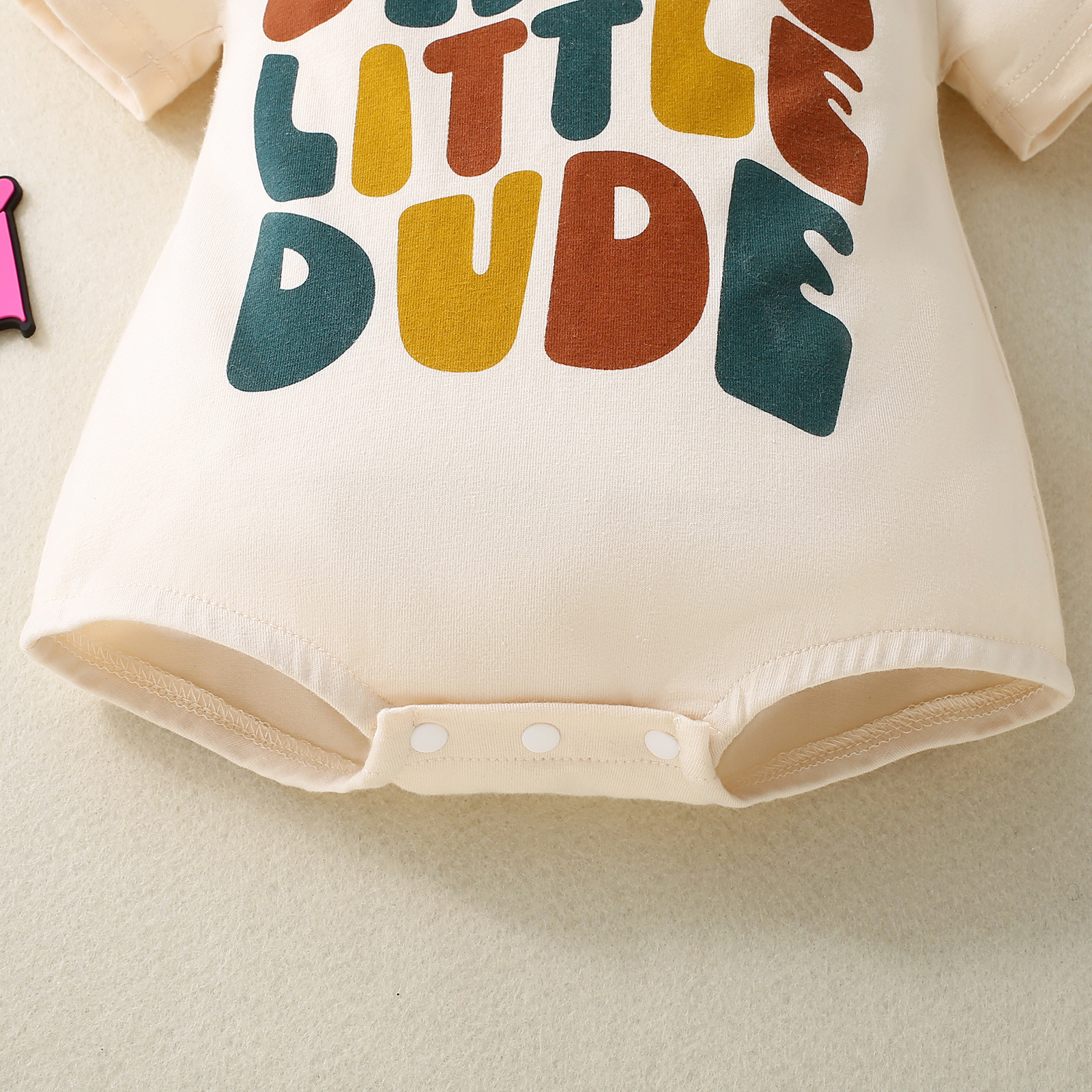 Baby Dad's Little Dude Romper