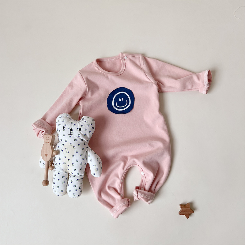 Baby Smile Face Patch Romper