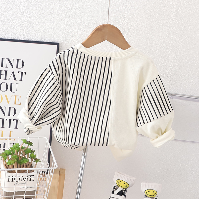 Kid Simple Striped Bear T-Shirt