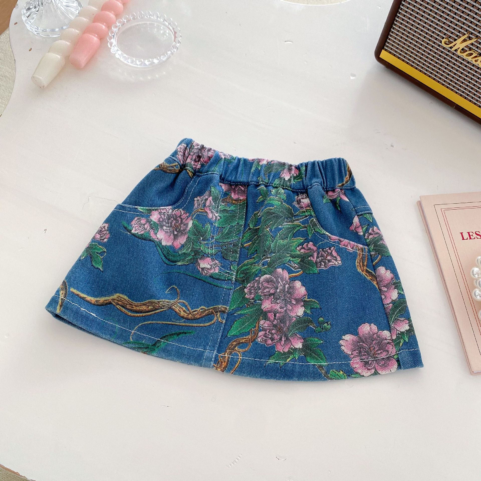 [Copy]2-Piece Baby Kid Girls Denim Half Skirt Dress Set