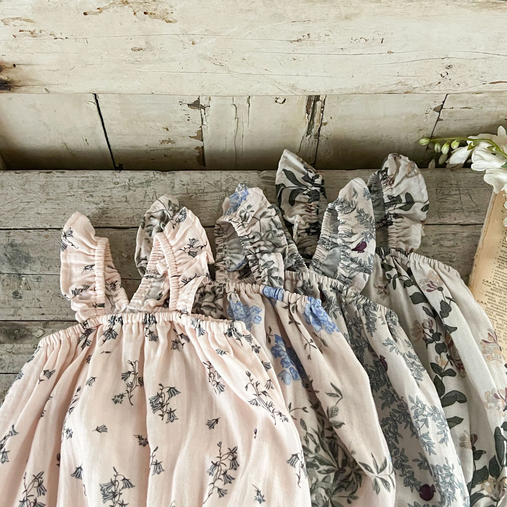 Baby Girl Floral Suspender Suit