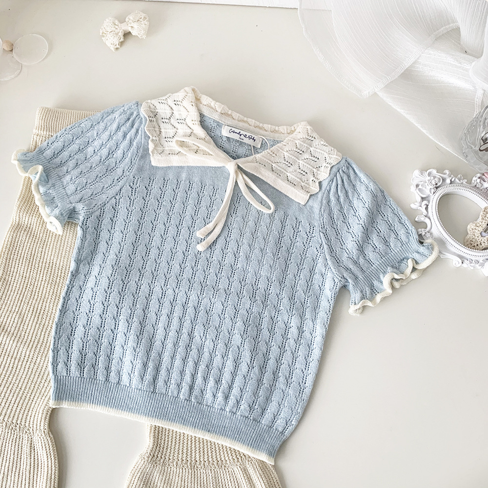 Baby Toddler Girl Lapel Sweater