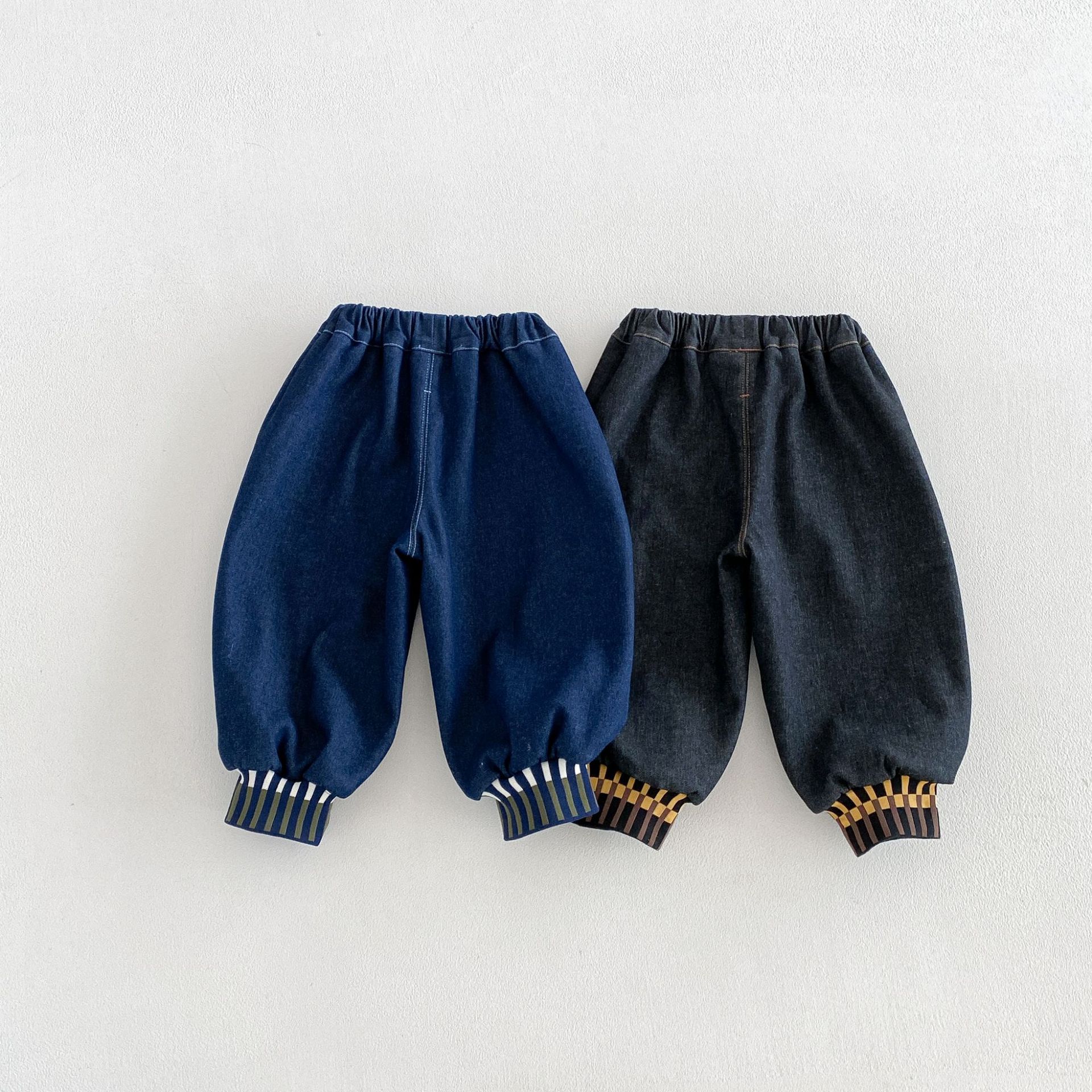 Baby & Kids Denim Smiley Face Pants