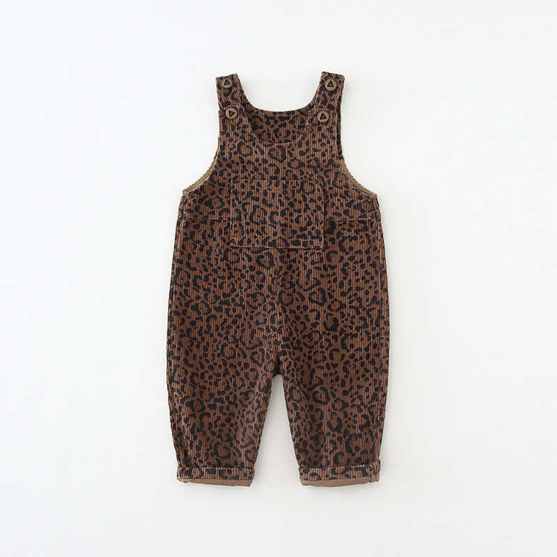 Baby Toddler Leopard Print Overalls