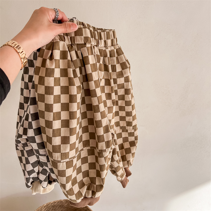 Toddler Checkerboard Casual Pants