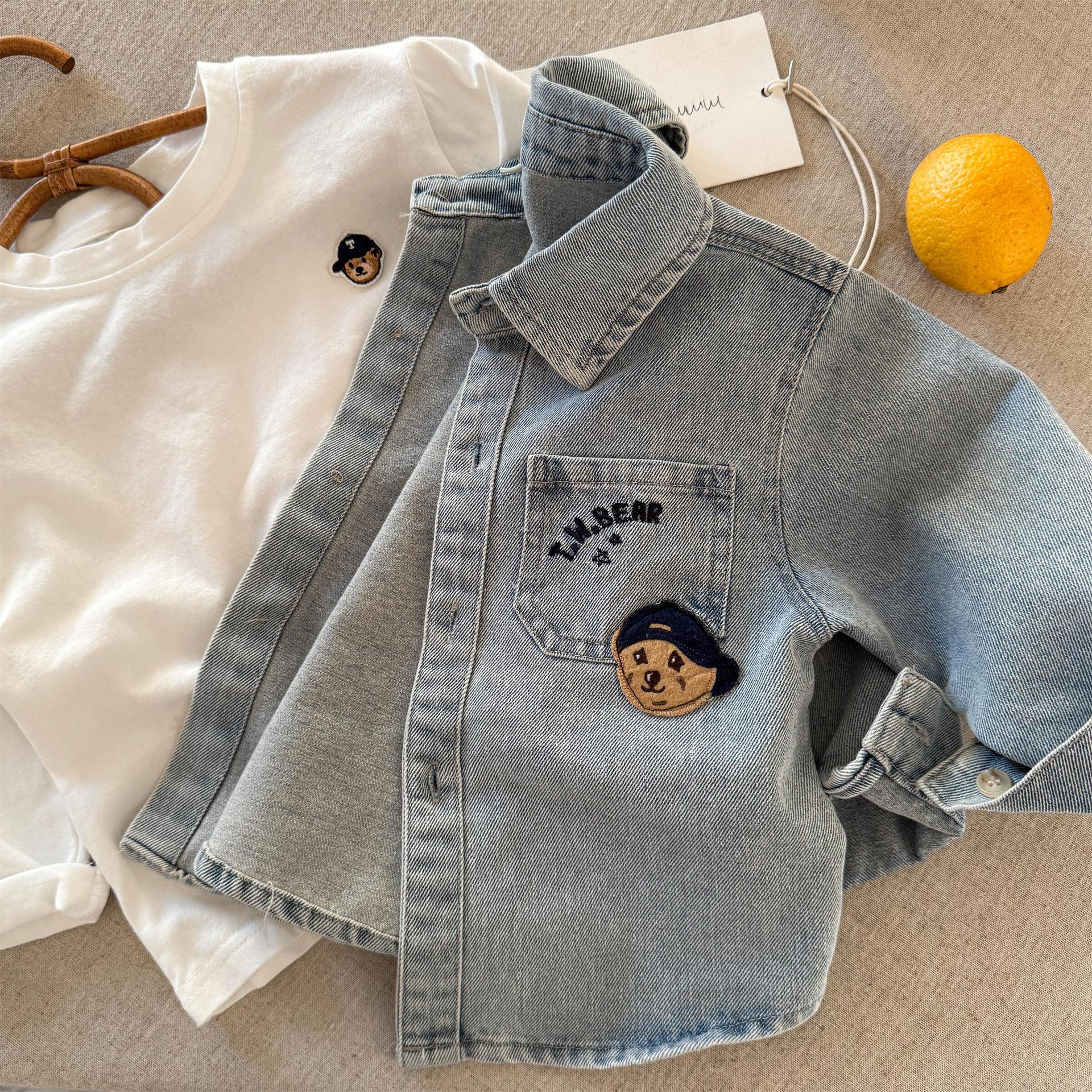 Kid Boy Denim Bear Jacket