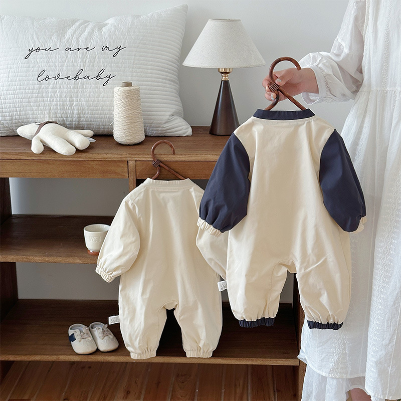 Baby Embroidered dog windproof crawling Romper