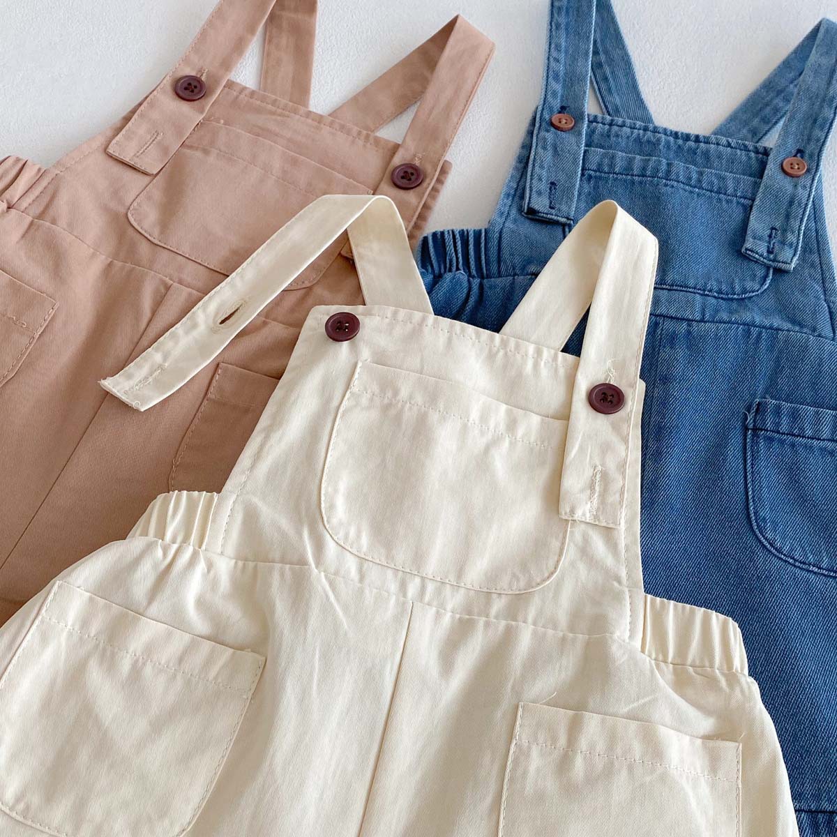 Baby Vintage-inspired Denim Overalls