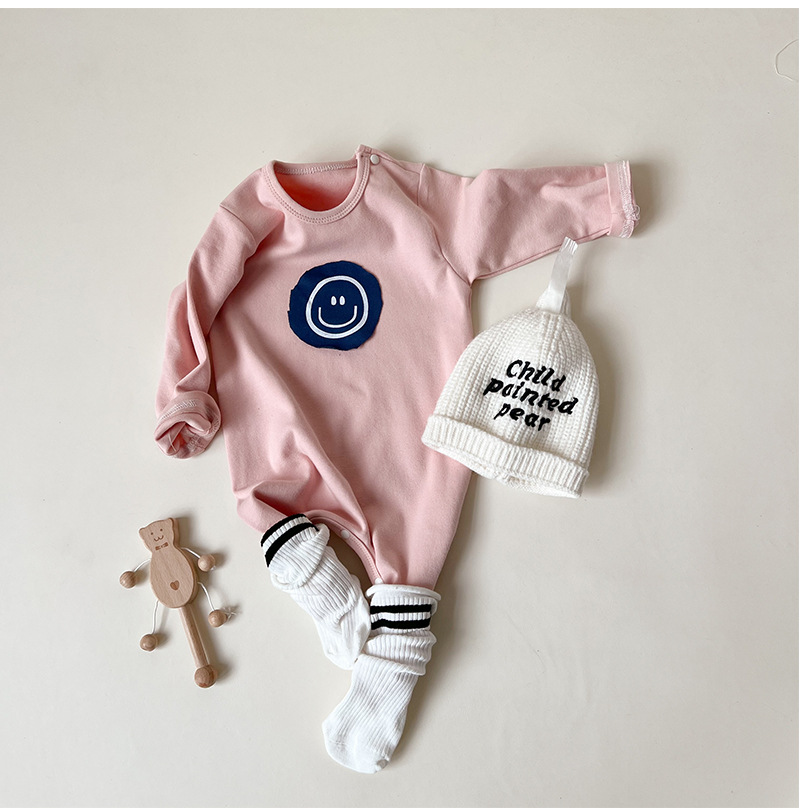 Baby Smile Face Patch Romper