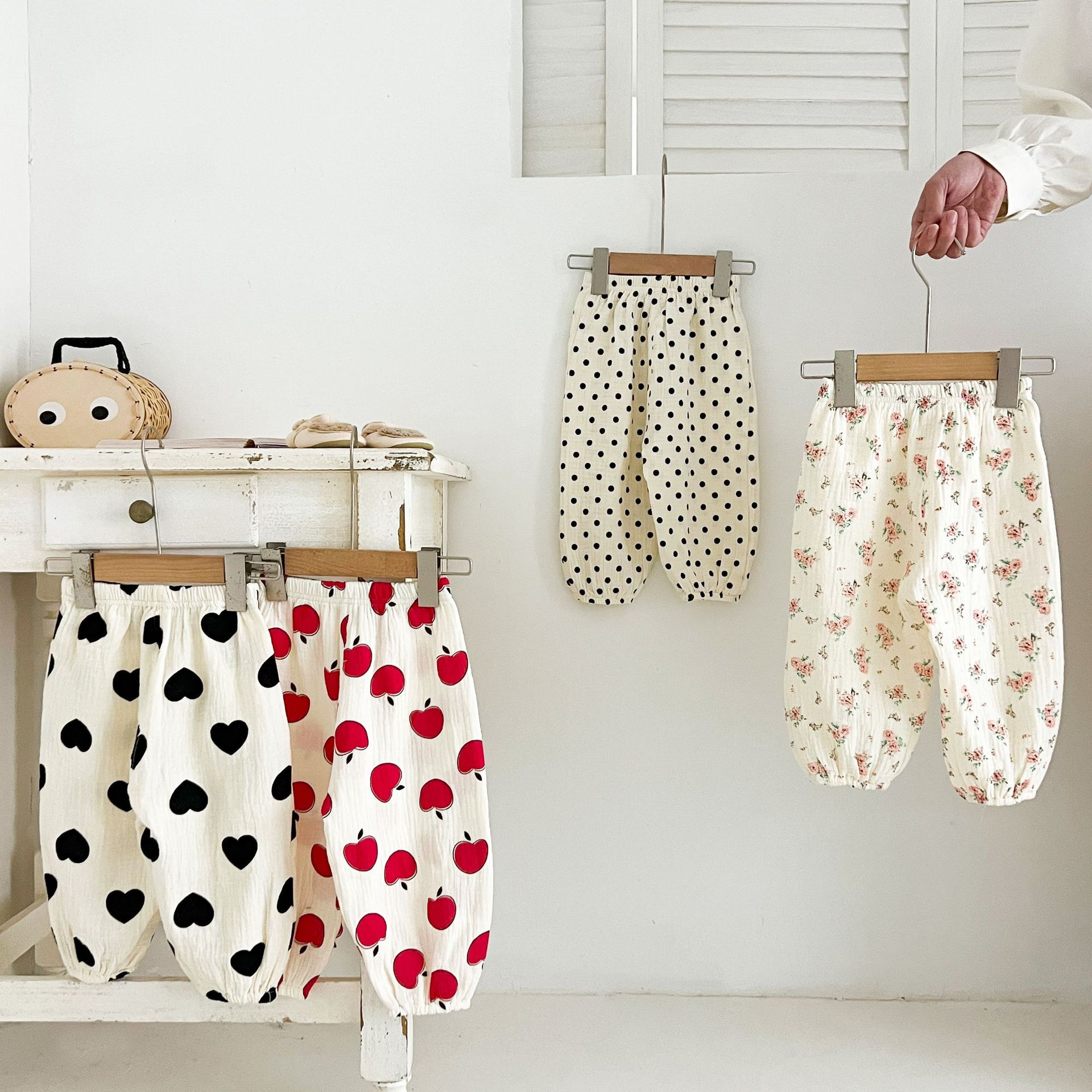 Toddler Apple Dots Florals Pants