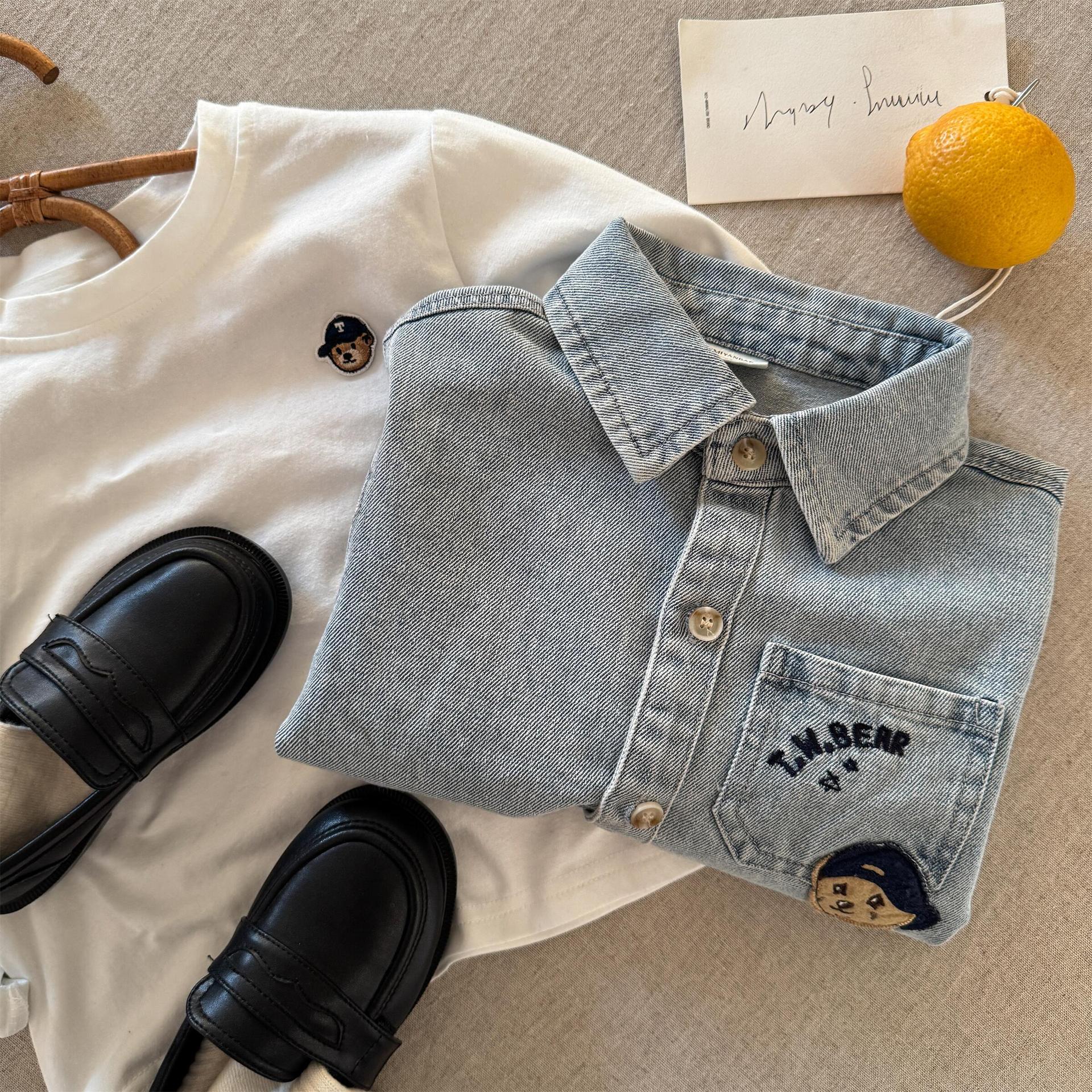 Kid Boy Denim Bear Jacket