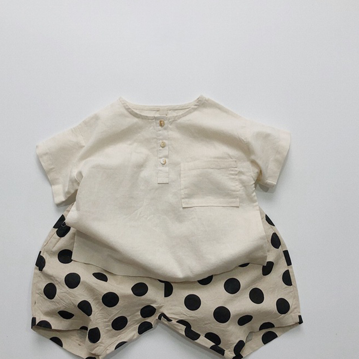 Toddler Vintage Dots  Shorts