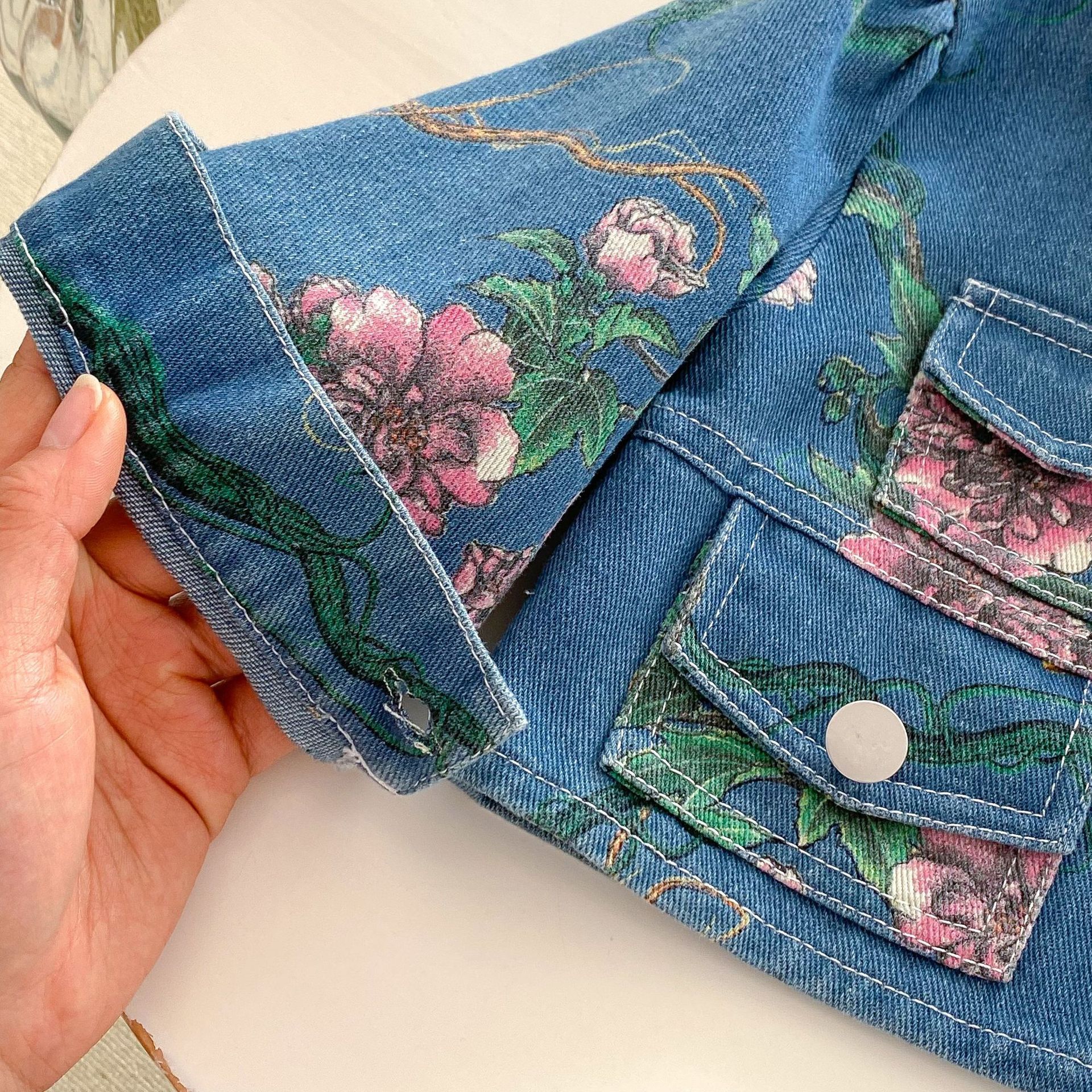 [Copy]2-Piece Baby Kid Girls Denim Half Skirt Dress Set