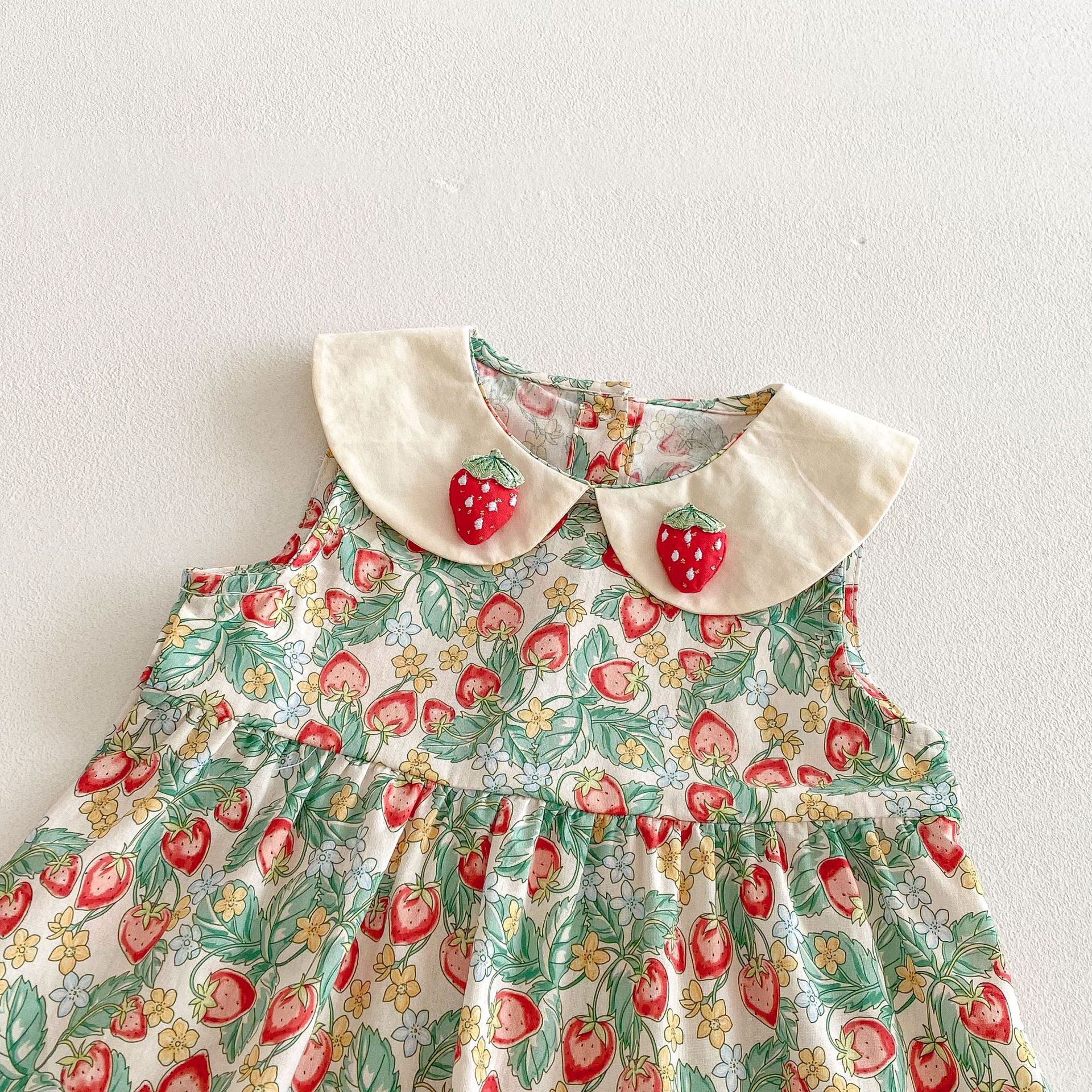 Baby Kid Girls Strawberry Princess Sundress