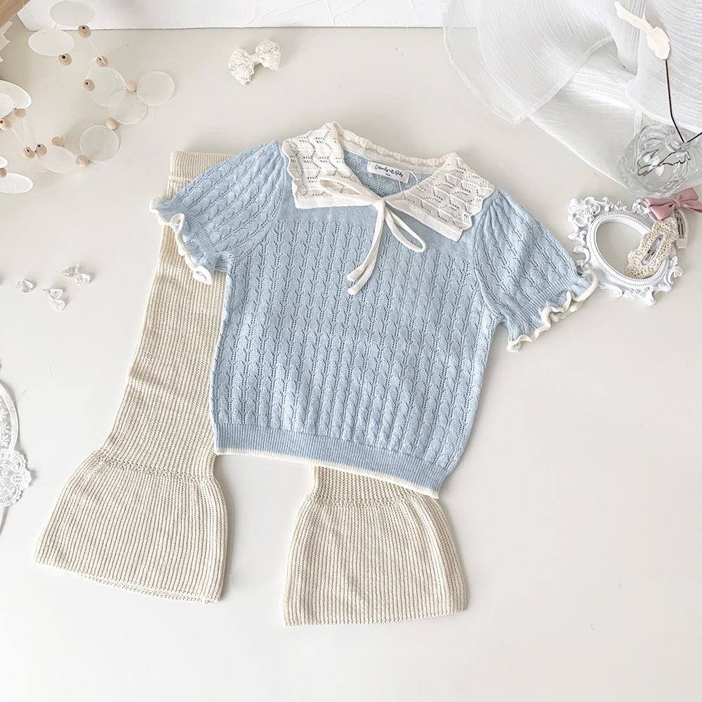 Baby Toddler Girl Lapel Sweater