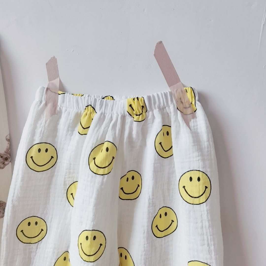 Baby Bear Florals Smile Face Pants