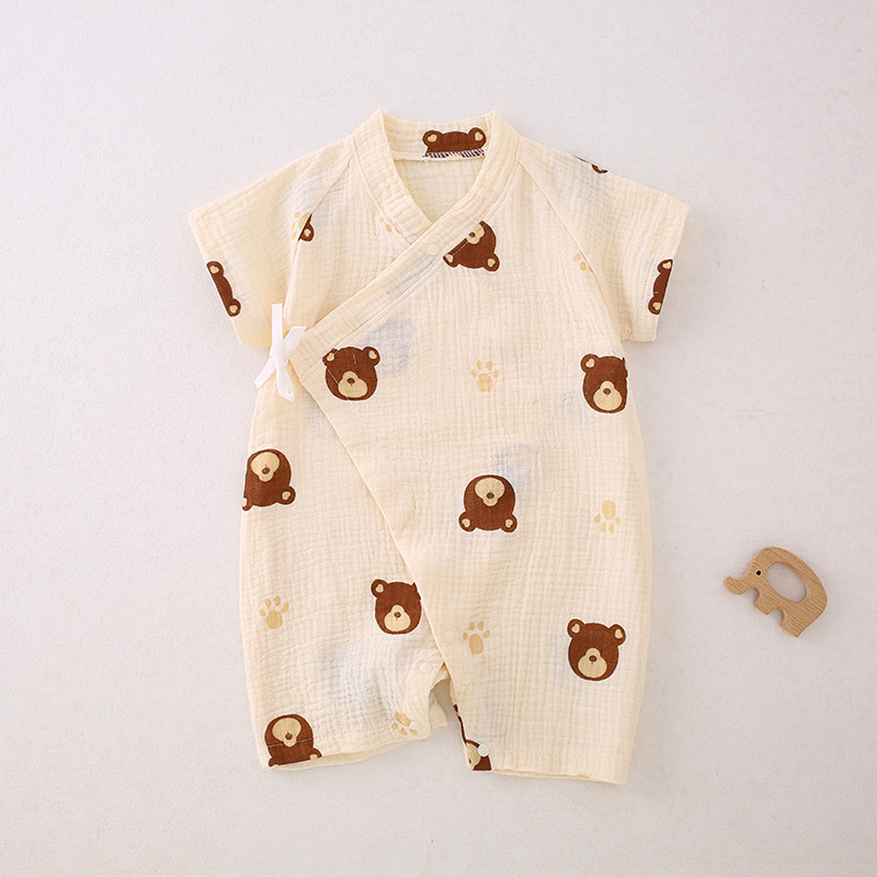 Baby Newborn Squirrel Kimono Romper