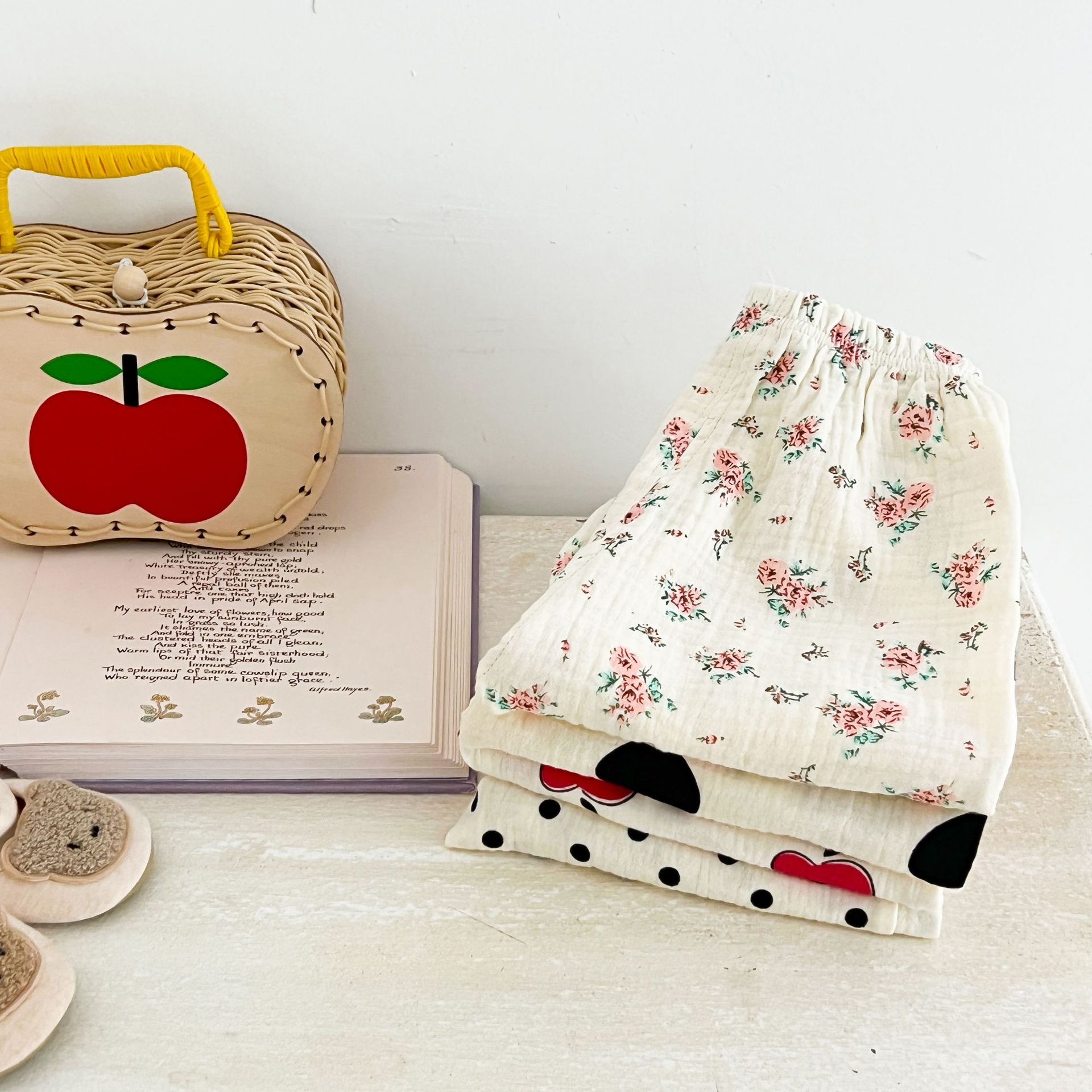 Toddler Apple Dots Florals Pants