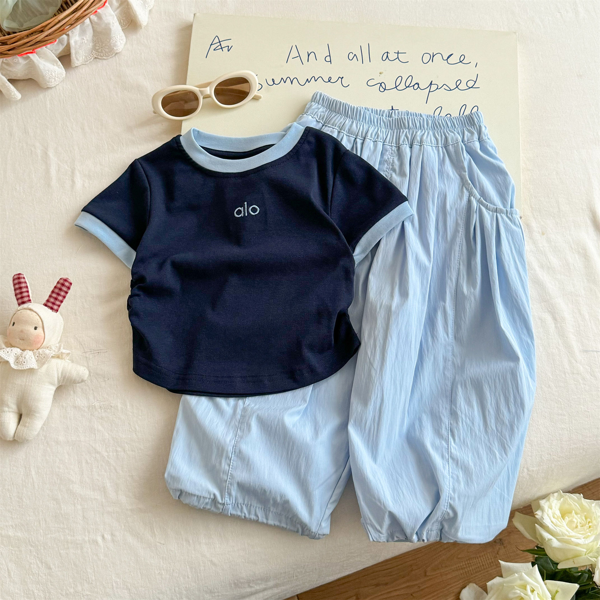 Toddler Girl Minimal Linen Set