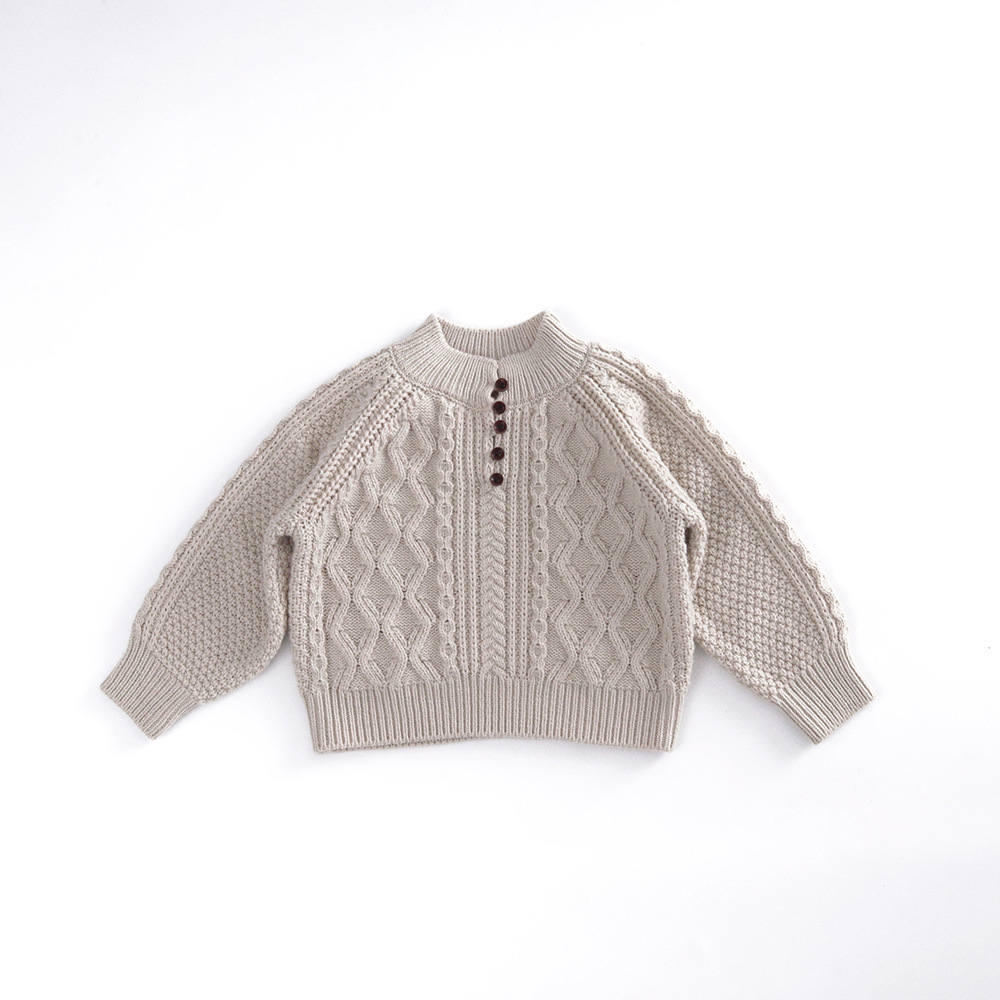 Kid Woven Turtleneck Sweater