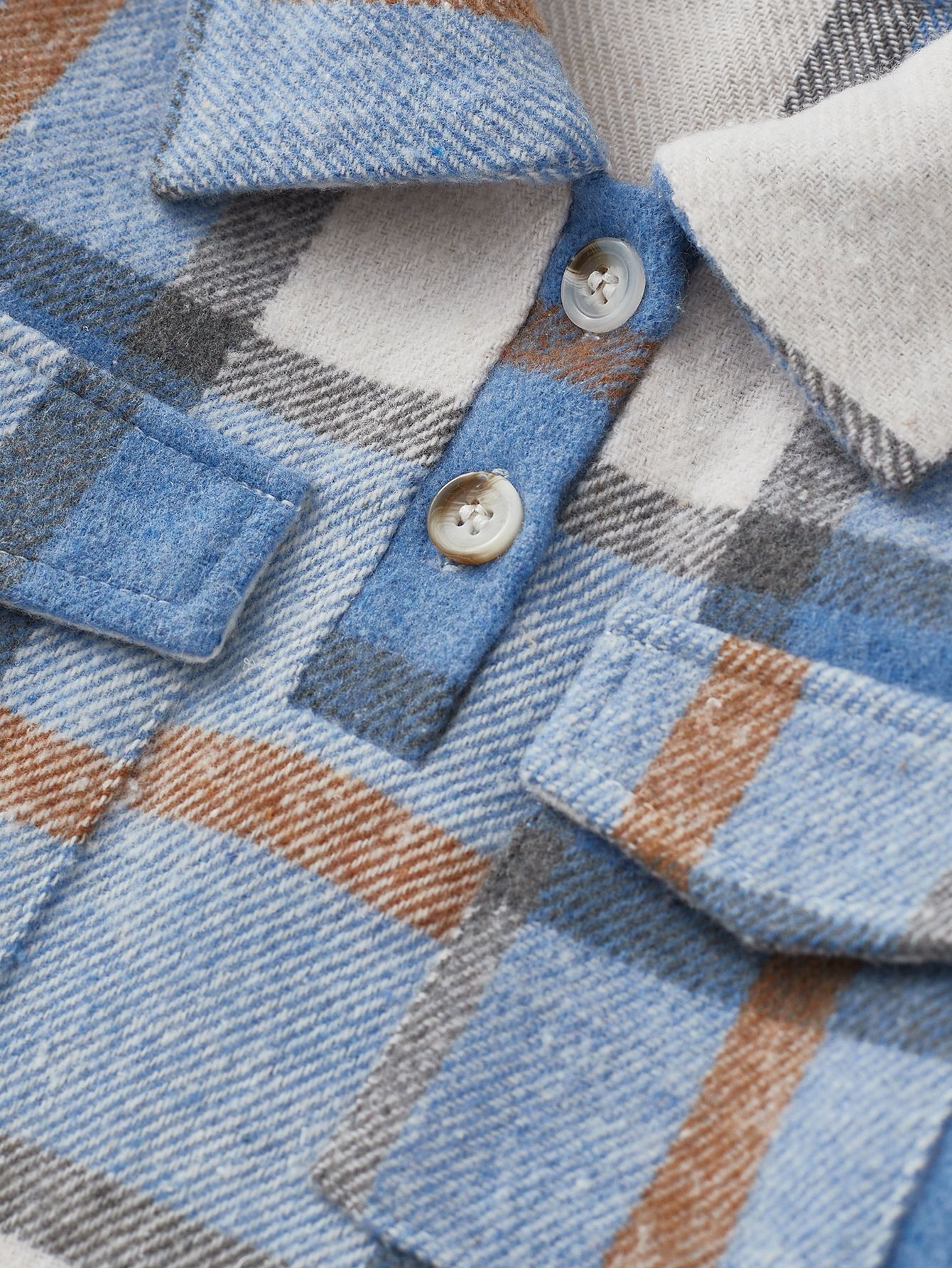 Baby Boy Plaid Romper