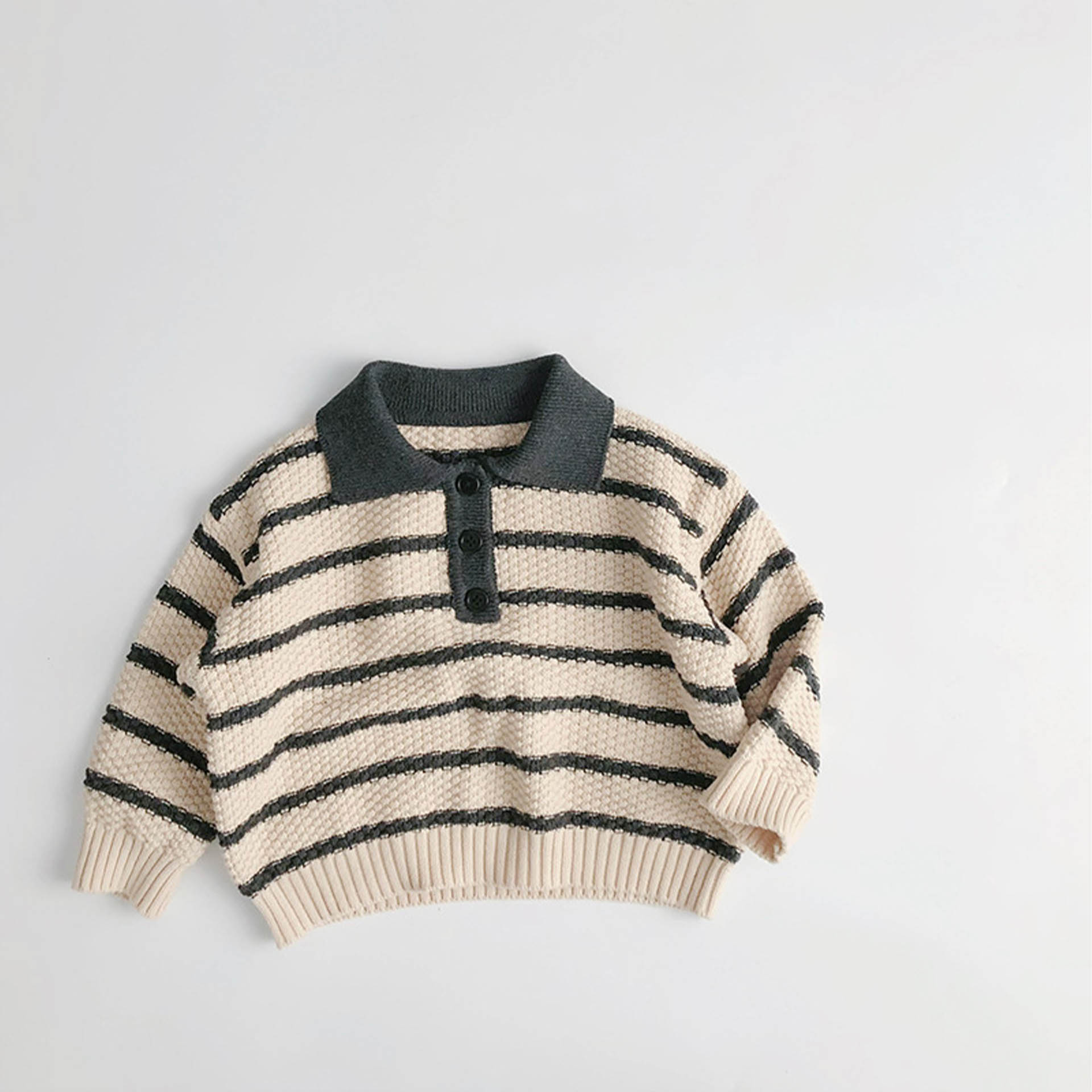 Kid Striped Polo Sweater